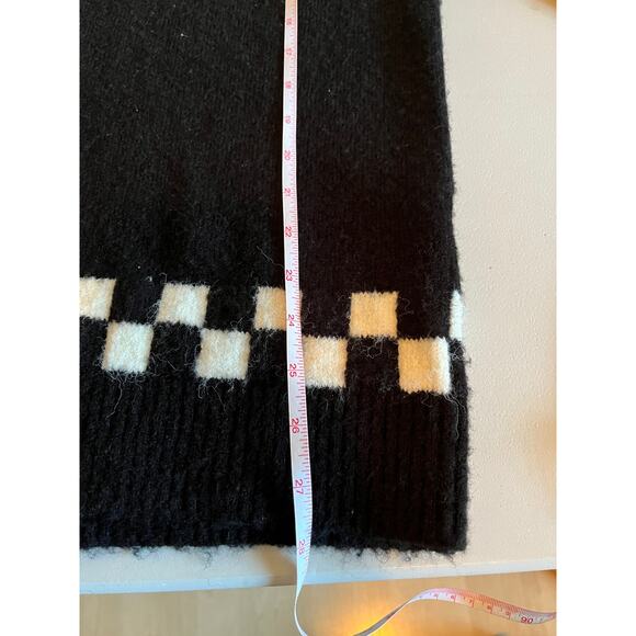 Vans Checkered Cardigan Black White Oversized Size XS/S - Picture 6 of 10